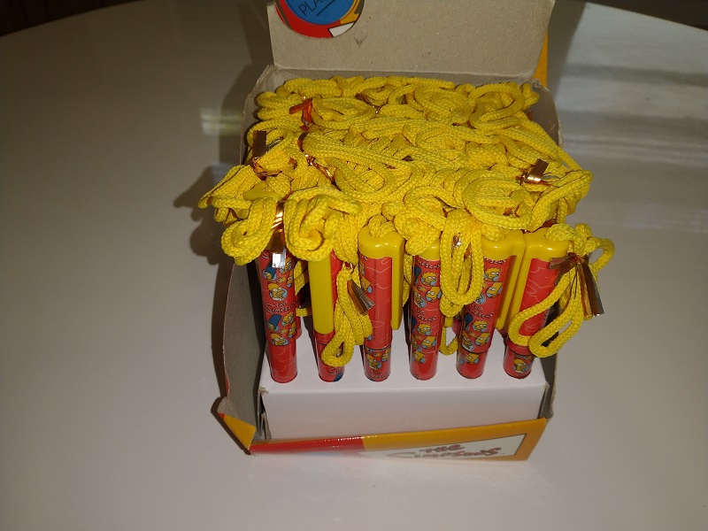 Lot of 36 The Simpsons NOS from 2000 Necklace Pens with Box